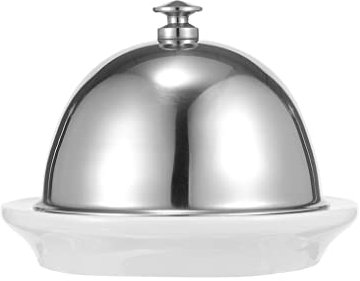 Beurrier rond pour fromage, dessert, beurre, beurre, assiette à sauce avec couvercle