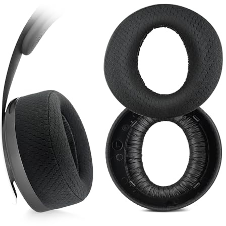 Replacement Earpads Fit for Sony PlayStation 5 Pulse 3D PS5 Wireless Headphones Ear Cushions Ear Cups Earmuff (Football net)