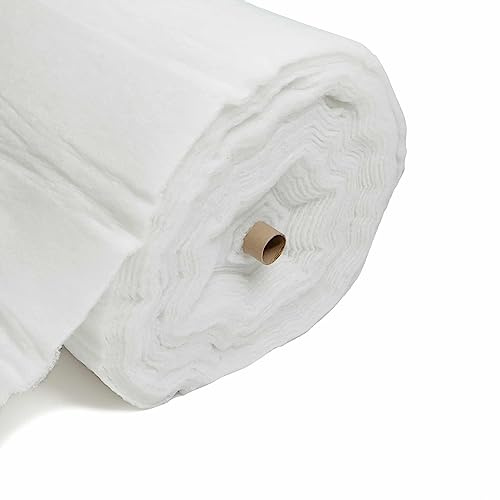 Discount Fabrics Füllwatte, feuerhemmend, 100 % Polyester, 5 m, Weiß