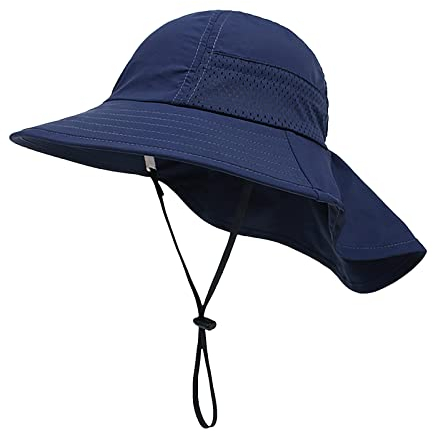 ARtray Sciarpa estiva per bambini, UPF 50+, per sport acquatici, cappello da sole leggero per ragazzi, Bu2, S