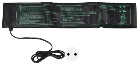 LenTLy Tapis Chauffant pour Semis, Coussin Chauffant Imperméable et Pliable pour Semis, pour la Germination Hydroponique des Plantes D'intérieur (Prise UE 220V)