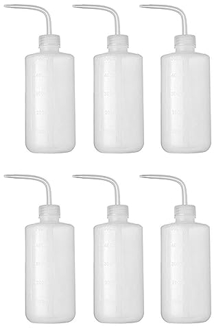 Fegtrty 6 Stück Bewässerungs Flasche 500 Ml 17 Z Pflanze Gieß Wasser Spritz Flasche Plastik Spül Flasche für Waschen Tätowierung