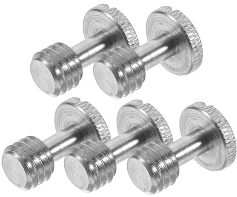 Hoement 5pezzi Vite Di Fissaggio Per Fotocamera in Ferro Robusto Per Cavalletti Monopiedi e Piastra Sgancio Rapido Facile Installazione e Compatibilità