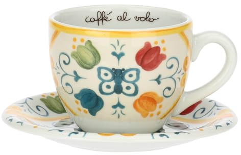 Thun Tazza colazione con piattino in porcellana Eolia