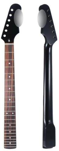 RuiJOTWAT 22 Fret Replacement Maple Neck Rosewood Fingerboard For Strat St Stratocaster (Black)