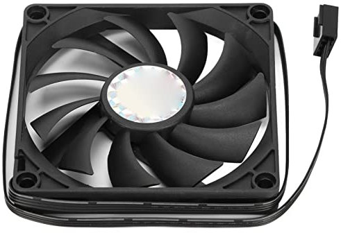 PWM Chassis Fan, 4 Pin, 2500 RPM, Ultra Thin Silent Hydraulic Bearing Cooling Fan for Computer Cases, Automotive Industry
