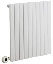 MILANO 600W White Single Flat Panel Electric Radiator UK Plug 635 x 590mm