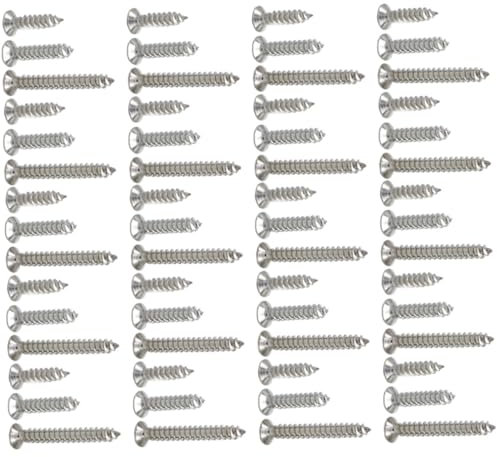 CHILDWEET Selbstschneidende Schrauben Sortiment 300 Stück Senkkopf Edelstahl Größe Flache Selbstschneidende Schrauben Für Blech