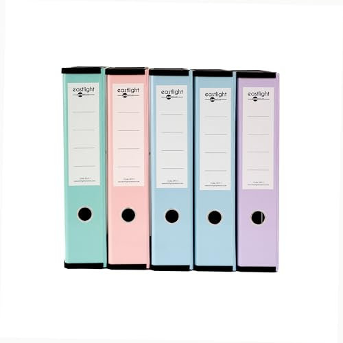 Box File Laminated Foolscap, Lockspring, Ring Pull & Catch, 75mm Spine, (Box of 5)