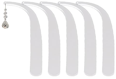 Earring Prova Su Stick, Orecchini Acrilici Da 5-pc Prova Su Bastoncini-Strumento Di Oggetti Di Visualizzazione Di Orecchini Senza Provare Chiaro, Strumento Di Prova Portatile Per Orecchini E Borchie