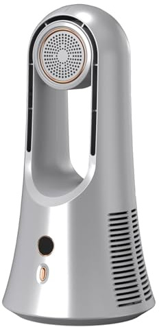 KEXIAO Ventilateur de bureau réglable à 6 positions, sans pales - Ventilateur électrique de table sans pales - Rechargeable - 1800 mAh - Pour bureau