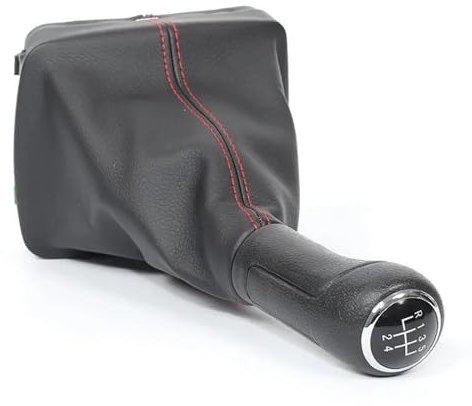Oulesh Schaltsack Schaltmanschette für VW Polo 9N 9N2 2002-2009, Schaltknauf Hebel Schalthebel Gamasche Boot Fall LHD