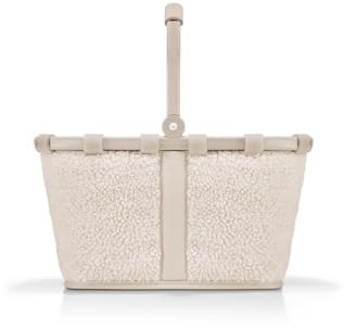 reisenthel carrybag XS teddy sand – Stabiler Einkaufskorb mit praktischer Innentasche – Elegantes und wasserabweisendes Design
