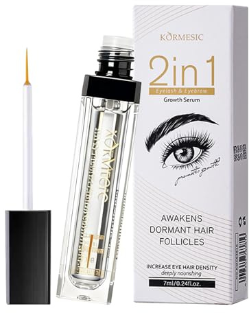 7ml Sérum pour sourcils et Cils,Sérum professionnel pour des cils plus longs et fournis,soins des cils et sourcils formule,Nourrit et Protège,pour obtenir des cils et sourcils magnifiques