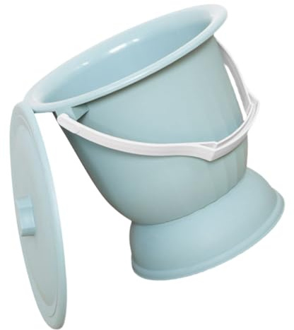 Mikinona Pot De Chambre Portable Avec Couvercle Antioxydant Pour Femmes Enceintes Personnes Âgées Usage Domestique Compact Et Léger