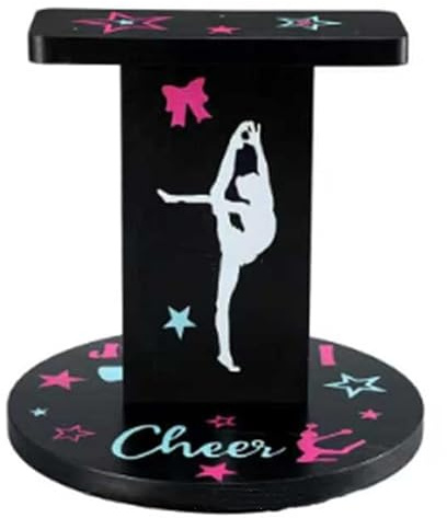 Cheer Flyer Balance-Ständer, Stunt-Trainingsgerät, Holz-Balance-Board, Gymnastik, Koordinationstrainer, 33,5 x 33,5 x 30,9 cm, Heim-Fitness-Zubehör