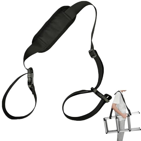 UtySty Step Ladder Carry Strap Carrying Belt Telescoping Ladder Shoulder Straps Carrier for Folding Step Stool with Wide Pedal Portable Camping Chair Folding Camp Chair Beach Chairs Camping Table