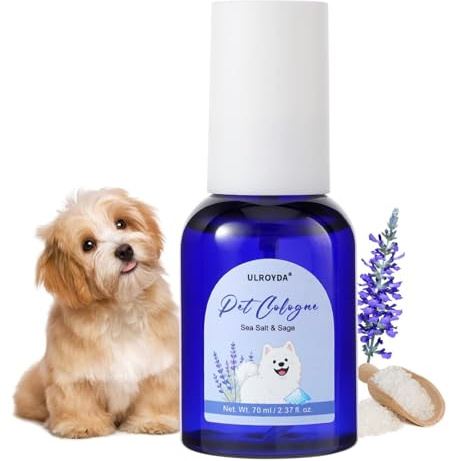 ulroyda Colonia para Perros con Aroma a Sal Marina y Salvia, 70 ml