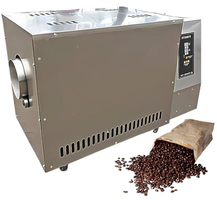 Tostatrice per Caffè, Tostatrice Caffè Domestica E Tostatrice per Caffè Commerciale, Tostatrice in Acciaio Inox per Riscaldamento Uniforme E Grandi Quantità(1.5KW)