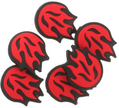 YARNOW Ammortizzatori Tennis Facile da Usare e Portare in Silicone a Forma di Fiamma Migliora Controllo 6 Pezzi Smorzatore di Vibrazioni per Racchetta per Tennis