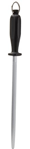 Victorinox Fusil de Cuisine Ovale avec Manche, Plastique, Noir/Argent, 30 x 5 x 5 cm
