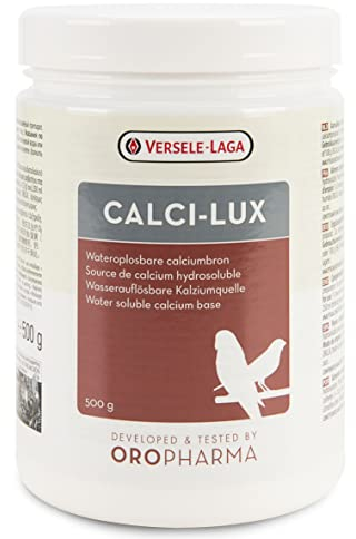VERSELE-LAGA - Oropharma Calci-Lux - Calcio para Aves - para Fortalecer el Esqueleto y la Cáscara del Huevo - Formato Hidrosoluble - 500g