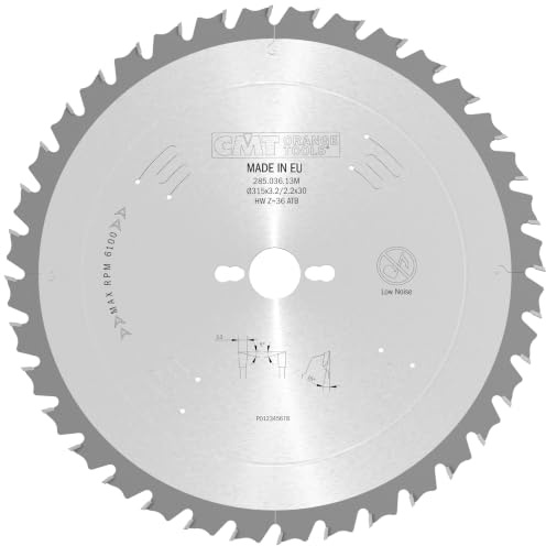CMT Orange Verktyg Cirkulär Såg Blad HW 315 x 3,2/2,2 x 30 Z = 36 5° ATB – 285,036,13 M – för tvärsnitt/fina snitt