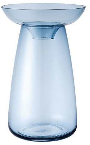 KINTO 20844 Aqua Culture Base 4.7 inches (120 mm) Blue Flower Base