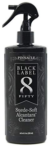 Pinnacle Black Label Suede-Soft Alcantara® Cleaner (8 oz): Premium Care for Micro-Suede & Alcantara Surfaces - Gently Removes Stains, Refreshes, and Deodorizes - Safe for All Interior Fabrics