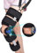 Ginocchiera regolabile stabilizzazione ROM Post-Op, immobilizzatore ginocchio regolabile con stabilizzatori laterali delle gambe per lacrime del menisco (tracolla aggiuntiva)