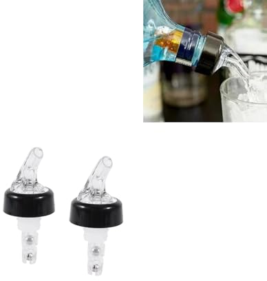 2Pcs Automatic Measured Bottle Pourer, 50ML Measured Liquor Bottle Pourers Quick Shot Drinks Wine Cocktail Dispenser Home Bar Tools Drink Wine Dispenser Reusable(White)