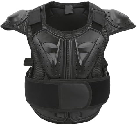 Barn Ridning Armor Motorcykel Riding Armor Väst Bekväm Cykel Cykling Bröstryggskydd Motorcykel Skyddsväst(L)