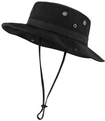 Zylioo L-XL Safari Sonnenhut Für Großen Kopf,Camo Boonie Hat Buschhut,Woodland 'Junglescout' Breiter Krempe Wanderhut für Outdoor Camping