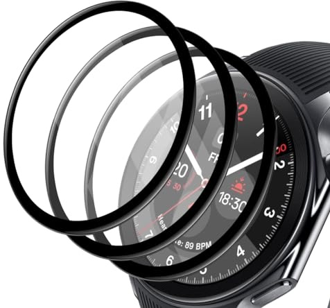 Zerrshoo Schutzfolie für OnePlus Watch 2, [Nicht Panzer Schutz Glas] Schutzfolie 3 Stück, HD-folie Ultradünn Weiche Folie Displayschutz