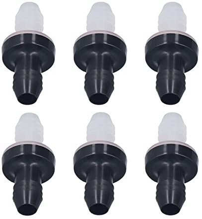 Rückschlagventil aus Kunststoff, 1-Wege-Inline-Ventil für Flüssiggas, 3 8 Zoll 10 Mm Schnittstellendurchmesser, Anwendbar für Pneumatische Flüssigkeitssysteme ()