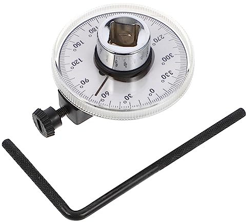 Yardenfun Torque Wrench Adjustable Drive Torque Angle Gauge for Auto Garage Tool Home Shop DIY Repair Square Hole