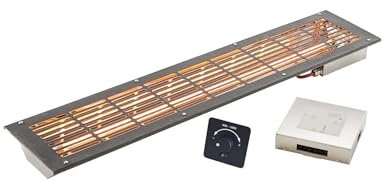 Infraworld VITALlight-IPX4 Infrarotstrahler-Set 500W Ecke anthrazit mit Steuerung schwarz