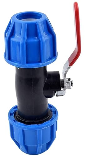 PLLJIAXUAMCLNL PVC Pipe Union Valve Quick Connector, Stainless Valve Core Water Pipe Fittings Ball Valves Garden Agricultural (50mm Inner Dia)