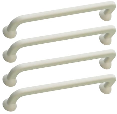 Möbelgriffe Zinklegierung Schubladengriffe Türgriffe Küchengriff Möbelknöpfe Küchenschränkegriffe Kleiderschrank Schrankgriffe Beige 4 Stück (Hole distance 96mm)