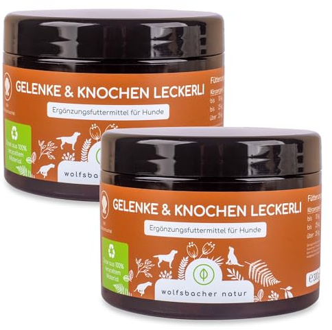 Gelenktabletten für Hunde als Snack | Gelenke & Knochen Leckerli 2 x | Mit Grünlippmuschel & MSM | Gelenkschutz, Knorpelpflege & Knochenaufbau | Unterstütz Gelenke und Knochen