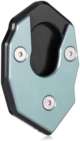 MAGICLULU Fußpolster Platte Unterlage Kickstand trete Seitenständer Pad Puck für Motorradständer Motorrad-Ständerpolster aus Metall Biker-Ständerpolster Aluminiumlegierung