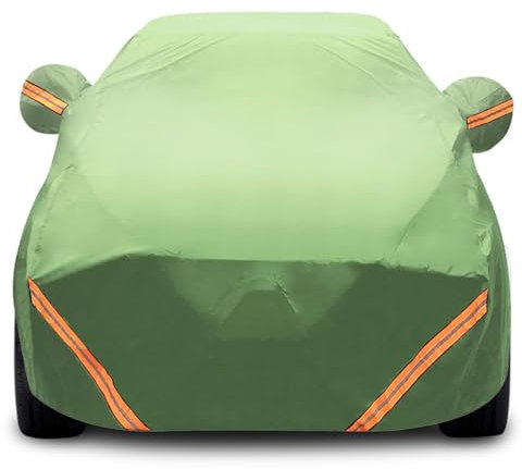 Vollgarage Für Mini Cooper 4DR, wasserdichte Autoabdeckungen,Regenfester, Staubdichter Schneeschutz Für Den Außenbereich Mit Reflektierenden Streifen