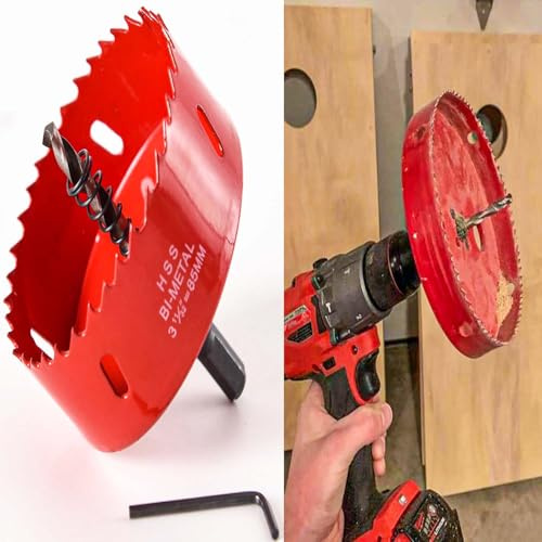 Cortador de agujeros HSS bimetal, sierra perforadora para corte de metal, corte rápido, corte rápido, corte rápido y liso, para madera, plástico, UPVC, fibra de vidrio y cartón yeso