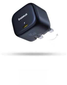 45W USB C Charger, Baseus PPS Fast Charger, USB C Charging Plug, Laptop Compatible, Super Fast Charging for Samsung Galaxy S24 Ultra/S24/S23+/Note20, iPhone Air/17/17 Pro Max, Pixel, Macbook etc