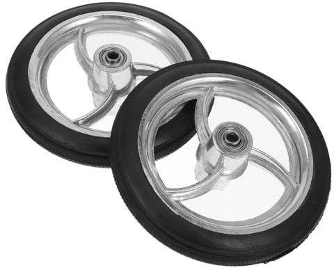 HAKIDZEL 2Pcs Heavy Duty Wheelchair Front Wheels Stable Caster Wheels Wear Resistant Replacement for Smooth Rolling Durable Wheelchair Parts
