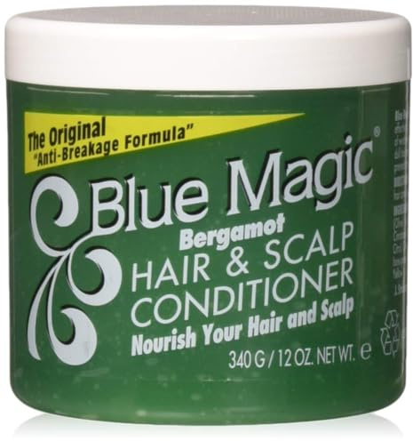 Blue Magic Bergamot Hair and Scalp Conditioner, 12 Ounce (Pack of 3)