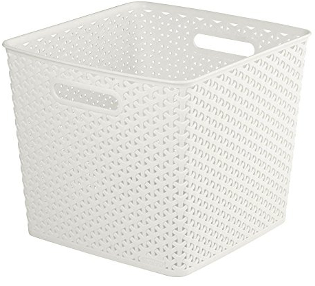 Curver My Style 196862 Storage Box Rattan Effect Large 25L Cream
