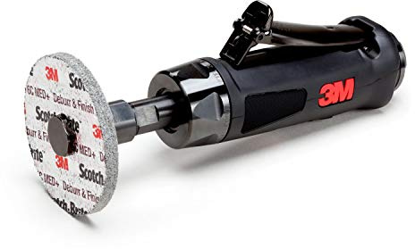3M Die Grinder - 1 HP Steel Motor - 18,000 RPM - Sanding, Finishing, and Polishing - Air Powered Tool - Straight Shaft - 1/4' Collet - 20238