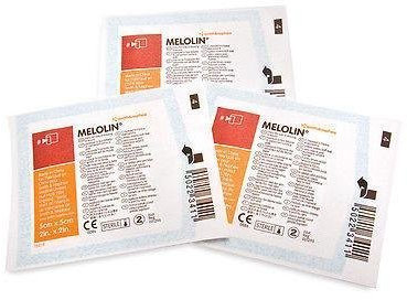 Melolin 10 x 10 cm x10 Low Adherent Absorbent Dressings Wounds Abrasions Burns