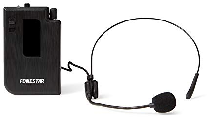 FONESTAR MICRÓFONO INALÁMBRICO DE PETACA MSHT-19 188.5MHZ para Usar con Altavoz California